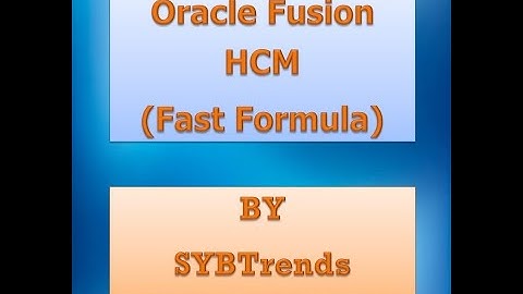 Introduction to Fast Formula and Types - Class 2