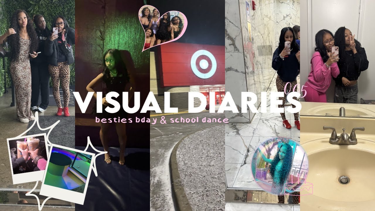 VISUAL DIARIES 🎉🩷 | besties bday, school dance, sunday with khloe, grwm, chitchat 🎀