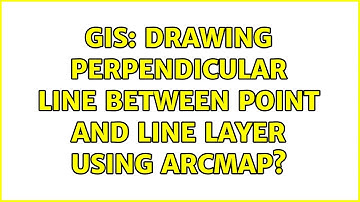 GIS: Drawing perpendicular line between point and line layer using ArcMap?