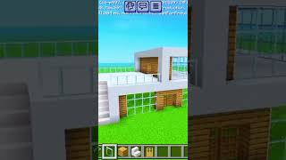 modern house in minecraft tutorial #minecraftshorts #minecraft #minecraftpe