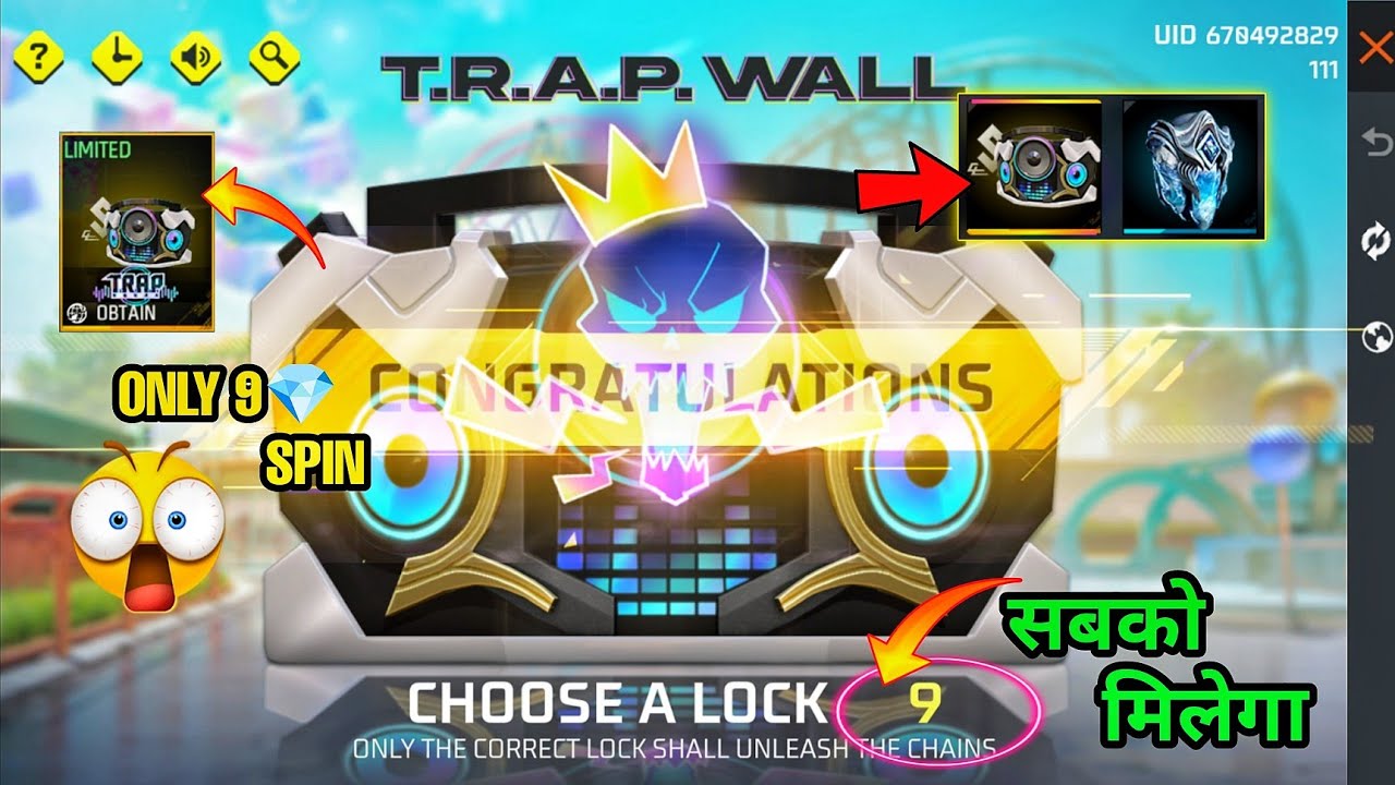 Free Fire Trap Wall Event 🤯 Me Kitna Diamond Lagega🔥 Trap Gloo Wall Pack ff Free Fire Max New Event
