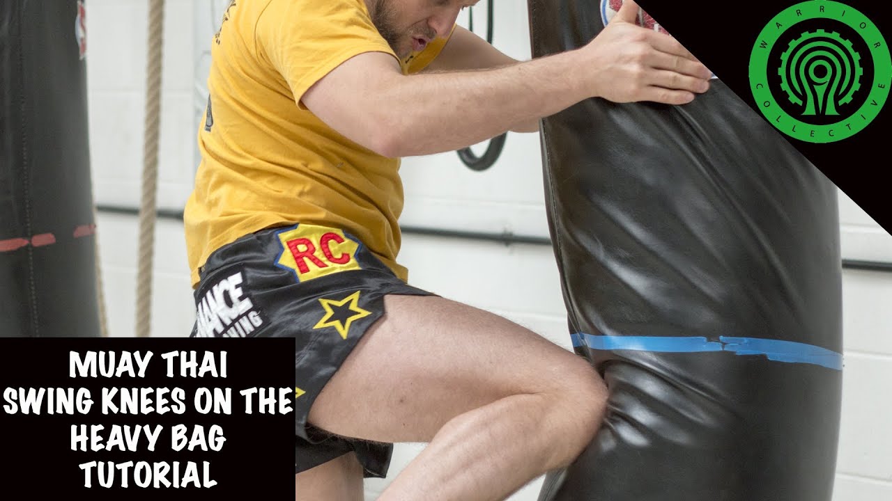 Muay Thai Swing Knees on the Heavy Bag Tutorial YouTube