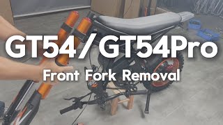 GT54/GT54 PRO - Front Fork Removal Guide