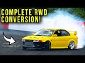 BUILDING a Rear Wheel Drive Mitsubishi Lancer In 10 Minutes!