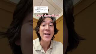 Why I Chose Duke University