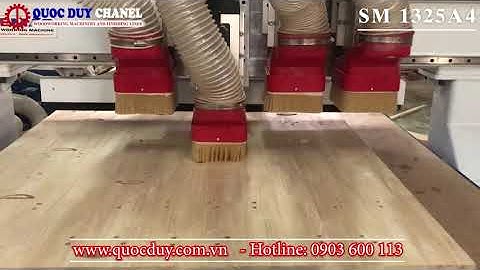 Máy cnc router 4 đầu | Máy phay xẻ ván 4 trục tốc độ cao #SEMAC