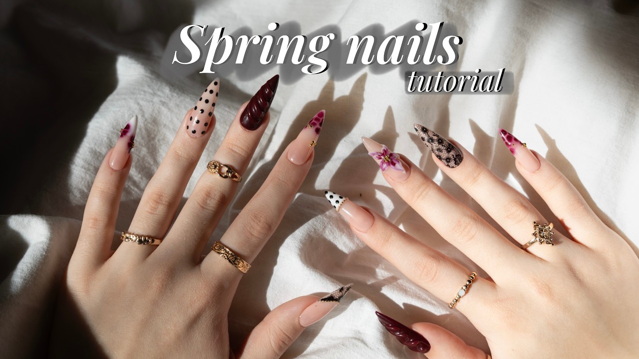 Spring Nails Tutorial 🌸 Easy Nail Design