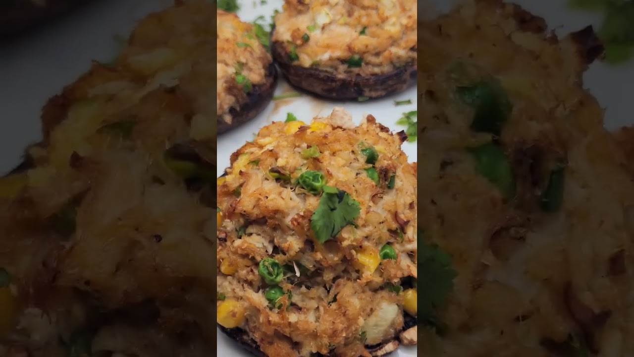 These crab stuffed mushrooms😍 