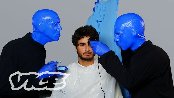 Blue Man Group Plays Without Makeup