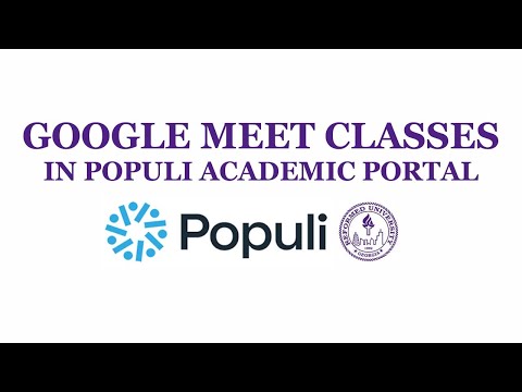 For RU Students 02: Google Meet Classes in Populi Academic Portal