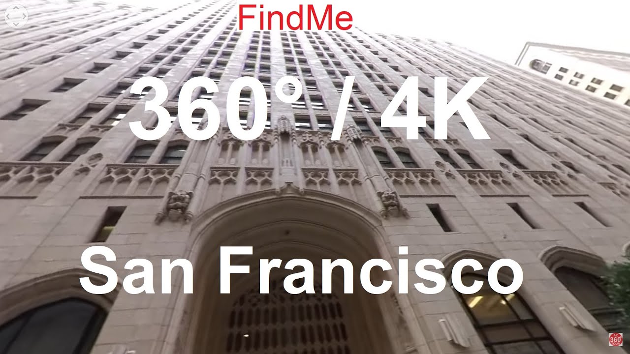 360 VR 4K San Francisco Driving Tour. Nob Hill, Downtown, Chinatown & Fisherman's Wharf. 美國舊金山駕車之旅.