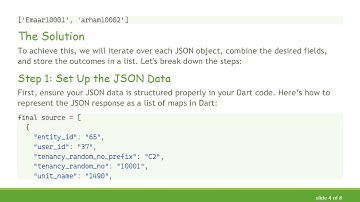 How to Join Two JSON Values into a List String  in Flutter