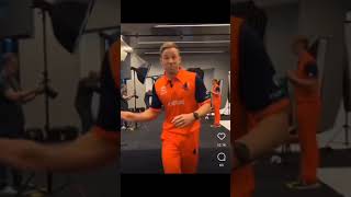 Logan Van Beek Dancing After Wining Match | #sports #cricket