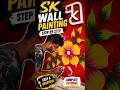 Wallpainting new bubble design hom decoration ideas 2026🔵💡 #painting #art #spraypainting #shortbeta