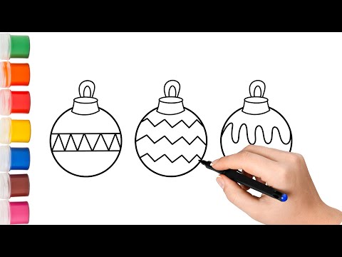 ✨ Colorir | Bolas De Natal | BeKidsTV