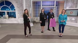 Joan Rivers Tulip Sleeve Button Front Blouse on QVC