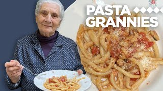 Enjoy 87yr old Ida's hand rolled macaroni with porcini mushrooms! | Pasta Grannies