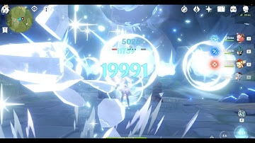 Testing  LvL 90 Prototype Crescent on LvL 80 Ganyu - GENSHIN IMPACT #Shorts