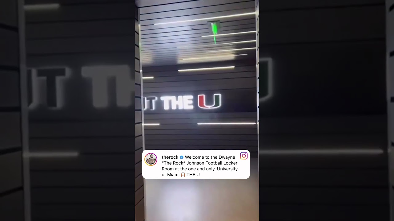 A tour of Miami's Dwayne 'The Rock' Johnson locker room 🤩 