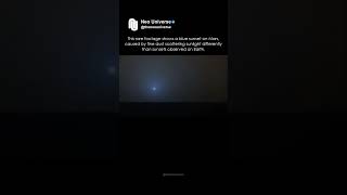 First Blue Sunset Seen Mars