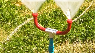 Free electricity || How to make a ROTATING IRRIGATION SPRINKLER Easy and cheap with PVC