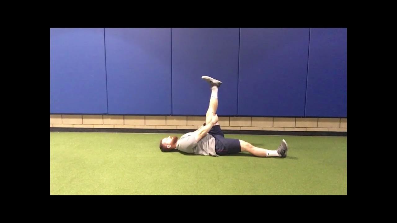 Stretching Supine Hamstring Floss (Quad Pump Stretch) YouTube