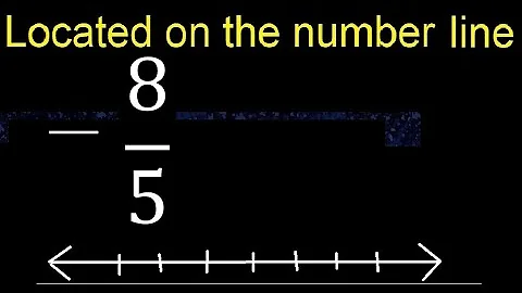 Located  -8/5 on the number line , locate negative fraction on the number line . represented