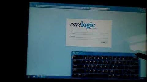 Carelogic use on an Acer Tablet