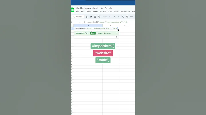 How to pull web data in Google Sheets in 5 seconds! #googlesheets #spreadsheets #webdata