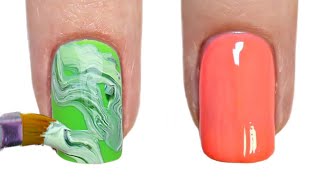Short Nails: Marble Green Nails Ideas #29 #shorts