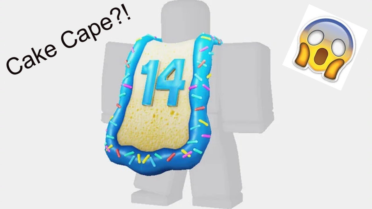 Roblox 14 Years Promo Code Cake Cape YouTube 