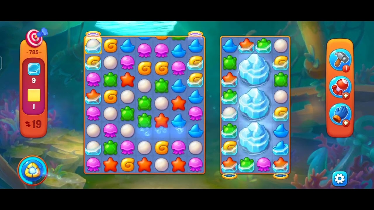 Fishdom game levels 781-790, Playrix games