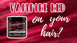 Manic Panic VAMPIRE RED | Hair Level Swatches