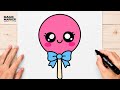 How to Draw a Cute Kawaii Lollipop ????✨ | Easy Cute Digital Illustration