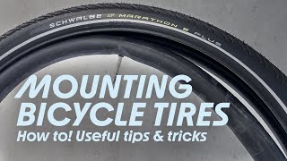 How to mount a bicycle tire with an inner tube - Get useful tips and tricks!