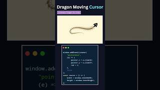 🔥Dragon Moving Cursor Using JavaScript! #coding