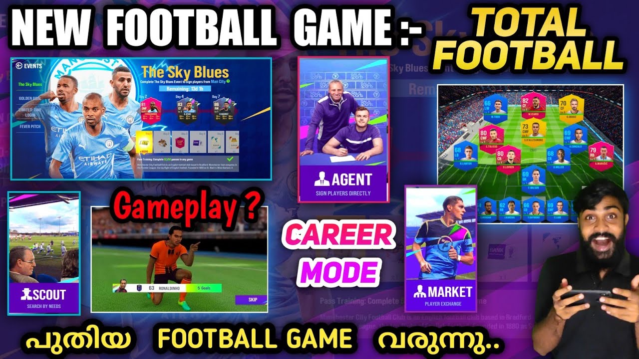പുതിയ FOOTBALL GAME വരുന്നു മക്കളെ!! Total Football Career Mode