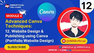 Website Design & Publishing Using Canva in Hindi | #iMiMofficial #CanvaTutorial #CanvaCourse #2024