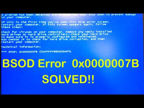DELL Blue Screen Error Code 0x0000007B | Solved |