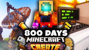 We Survived 800 DAYS in CREATE MOD Minecraft!