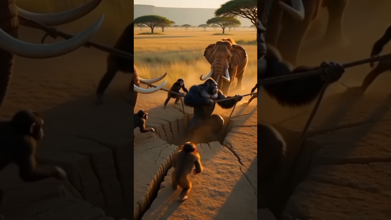 The Ultimate Survival Story: Gorilla & Mammoth! 🦍🐘 