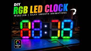 DIY RGB LED Clock with ESP32-C3 (WS2812B) | Smooth Animations