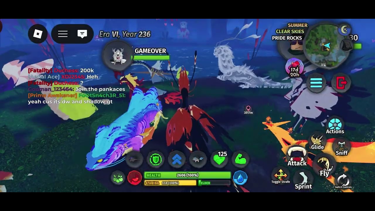 Hanging out with others! #creaturesofsanaria #roblox #hangingout 