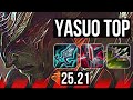 YASUO vs AMBESSA (TOP) | Godlike | EUW Master | 25.21