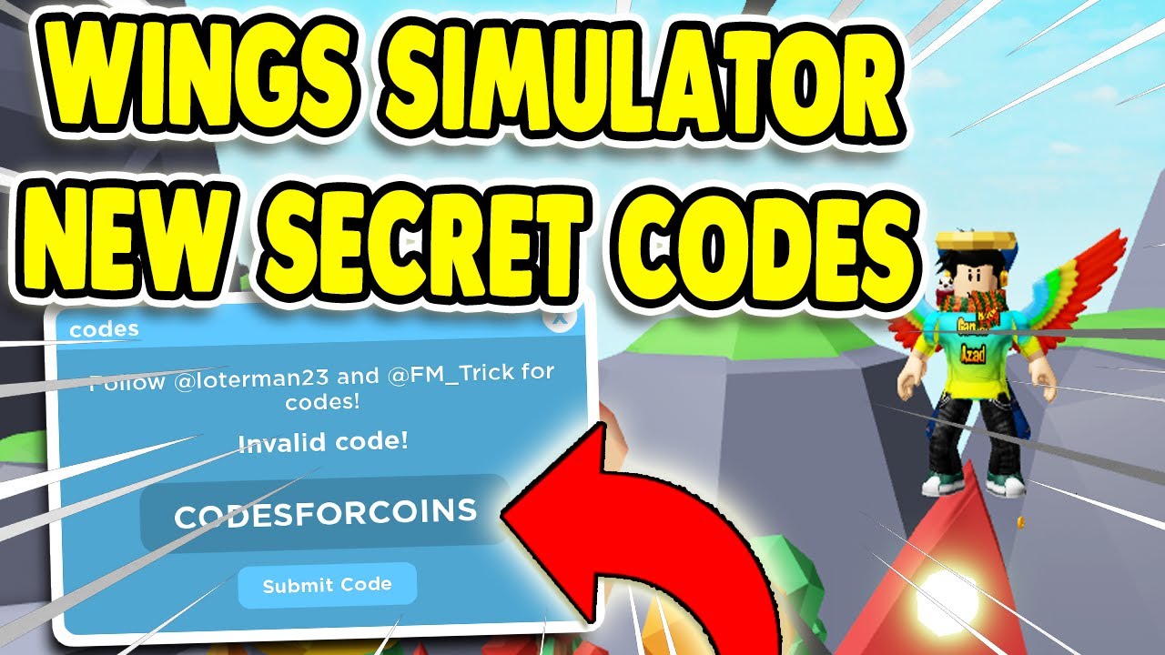  NEW SECRET WING SIMULATOR CODES ROBLOX YouTube