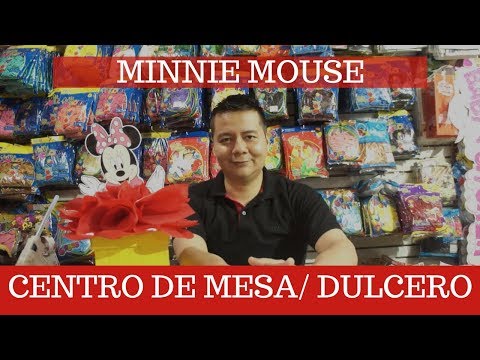 Dulcero o centro de mesa rápido / Minnie mouse (MIMI) / Fácil