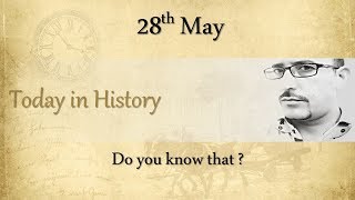 #149 Today in History: 28th May | What happened on this day in History | Hindi | AV EduTech
