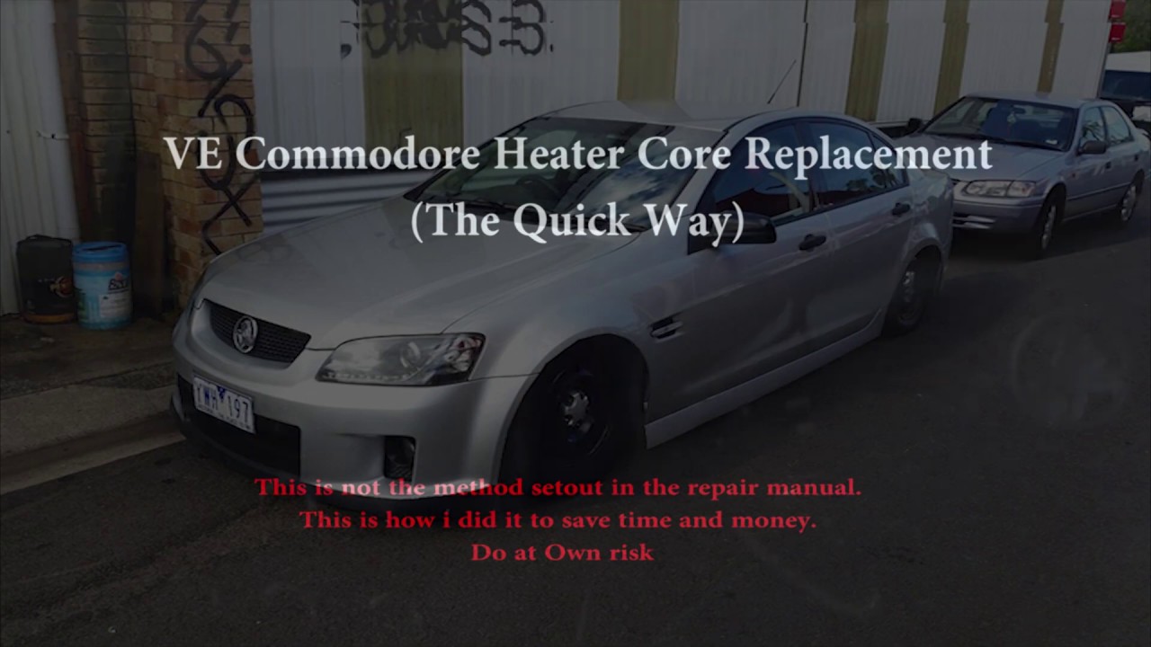 Holden VE Commodore Heater Core and Heater Hose Replacement YouTube