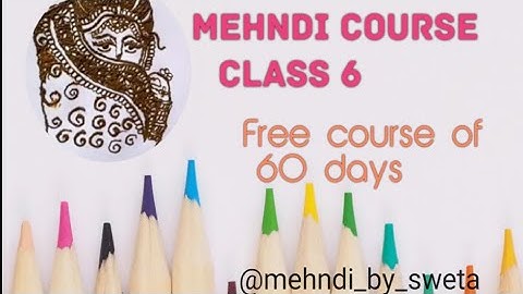 Mehndi Class-6 /how to learn Mehndi for beginners/line practice/mehndi class/Mehndi course/Mehndi