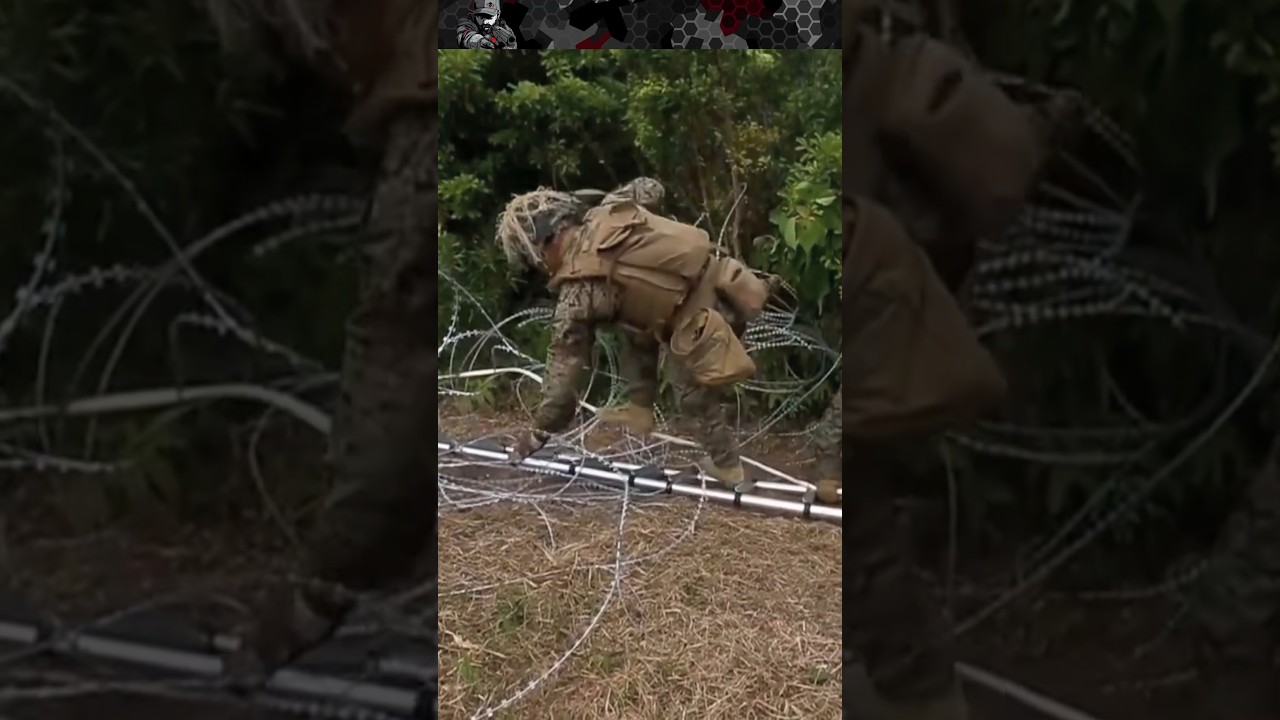 How Marines Deal with Razor Wire